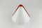 Red & White Murano Glass Ceiling Lamp by Renato Toso for Leucos, 1972, Image 14