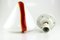 Deckenlampe aus Muranoglas in Rot & Weiß von Renato Toso für Leucos, 1972 19