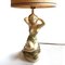 Lampe de Bureau avec Sculpture de Femme en Plâtre, 1950s 6
