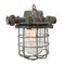 Gray Clear Glass Pendant Lamp, 1950s 1