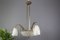 Frosted Glass & Bronze Chandelier by Francis Hubens for Verrerie D'Art Degué, 1930s 5