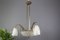 Frosted Glass & Bronze Chandelier by Francis Hubens for Verrerie D'Art Degué, 1930s, Image 5