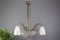 Frosted Glass & Bronze Chandelier by Francis Hubens for Verrerie D'Art Degué, 1930s, Image 7