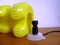 Vintage Yellow Bear Table Lamp from Messow, 1990s 6