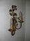 Regency Style Gold Leaf Floral Wall Lamp, 1960s, Image 15