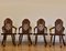 Vintage Anglo-Indian Carved Walnut Armchairs, 1920s, Set of 4 5