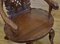 Poltrone vintage angloindiano in legno di noce intagliato, anni '20, set di 4, Immagine 12
