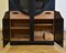Art Deco Black Ebonized Oak Display Cabinet, 1930s 6