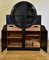 Art Deco Black Ebonized Oak Display Cabinet, 1930s 5
