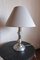 Vintage Tin & Golden Metal Table Lamp, 1970s 8