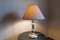 Vintage Tin & Golden Metal Table Lamp, 1970s, Image 9