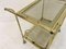 Vintage Italian Brass Drinks Trolley, 1970s 4