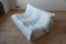 White Leather Togo 2-Seat Sofa by Michel Ducaroy for Ligne Roset 5