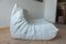 White Leather Togo 2-Seat Sofa by Michel Ducaroy for Ligne Roset 3