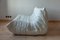 White Leather Togo 2-Seat Sofa by Michel Ducaroy for Ligne Roset 4