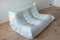 White Leather Togo 2-Seat Sofa by Michel Ducaroy for Ligne Roset 2