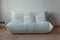 White Leather Togo 2-Seat Sofa by Michel Ducaroy for Ligne Roset 1