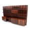 Mueble de pared italiano de madera y latón de Marco Comolli para Mobilia, años 60, Imagen 3