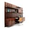 Italian Wood and Brass Wall Unit by Marco Comolli for Mobilia, 1960s, Image 13