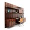 Mueble de pared italiano de madera y latón de Marco Comolli para Mobilia, años 60, Imagen 13