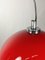 Red Glass Globe Chandelier, 1970s, Image 3