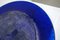Assiette Bleue & Dorée en Verre par Salvador Dali pour Daum, années 70 11