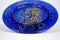 Blue & Gold Molten Glass Plate by Salvador Dali for Daum, 1970s, Image 2