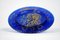 Teller aus geschmolzenem Glas in Blau & Gold von Salvador Dali für Daum, 1970er 10