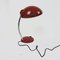 Lampe de Bureau Ajustable Mid-Century Rouge 10