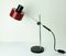 Mid-Century Red Metal & Chrome Table Lamp from Gura 1