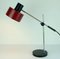 Mid-Century Red Metal & Chrome Table Lamp from Gura 10