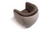 Vison & Chocolate Upholstered Armchair with Walnut Frame by Jacobo Ventura 2