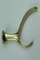 Gold Colored Anodised Aluminum Clothes Hooks, 1950s, Set of 4 9