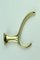 Gold Colored Anodised Aluminum Clothes Hooks, 1950s, Set of 4 1