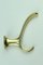 Gold Colored Anodised Aluminum Clothes Hooks, 1950s, Set of 4, Image 1