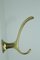 Gold Colored Anodised Aluminum Clothes Hooks, 1950s, Set of 4 5