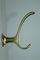 Gold Colored Anodised Aluminum Clothes Hooks, 1950s, Set of 4 4