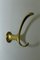 Gold Colored Anodised Aluminum Clothes Hooks, 1950s, Set of 4 7