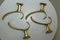 Gold Colored Anodised Aluminum Clothes Hooks, 1950s, Set of 4 3