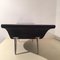 Vintage Metal, Felt, and Glass Coffee Table, 1980s, Image 7