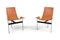 Chaises T en Cuir Cognac par Katavolos, Kelley et Littell, 1970s, Set de 2 11