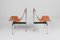 Chaises T en Cuir Cognac par Katavolos, Kelley et Littell, 1970s, Set de 2 5