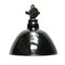 Black Enamel & Bakelite Industrial Ceiling Lamp, 1950s 1