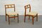 Esszimmerstühle aus Teak im skandinavischen Stil, 1960er, 2er Set 1