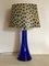 Mid-Century Blue Glass Table Lamp from Lindshammar, 1960s 2
