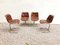 Leather and Wire Dining Chairs by Gastone Rinaldi for Rima, 1974, Set of 4, Image 3