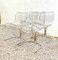 Leather and Wire Dining Chairs by Gastone Rinaldi for Rima, 1974, Set of 4 9