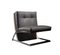 Walnut & Eco Leather Armchair with Chrome Legs by Jacobo Ventura for C.A. Spanish Handicraft, Image 1