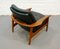 Teak and Leather Armchair, 1960s, Image 13