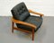 Teak and Leather Armchair, 1960s 7